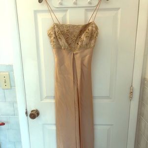 Shimmer Gold Formal Dress